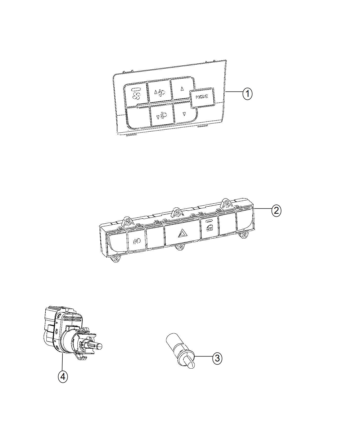 Diagram Switches, Instrument Panel. for your Ram ProMaster  