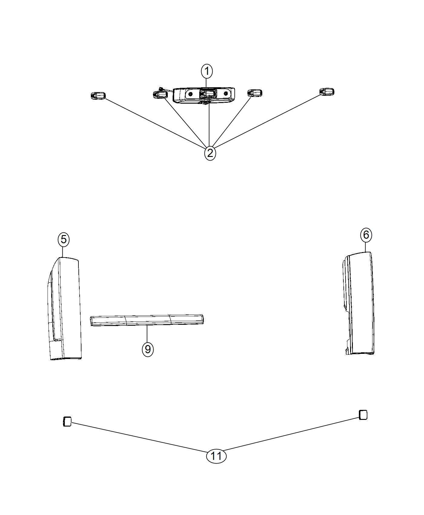 Diagram Lamps, Rear. for your Ram ProMaster  