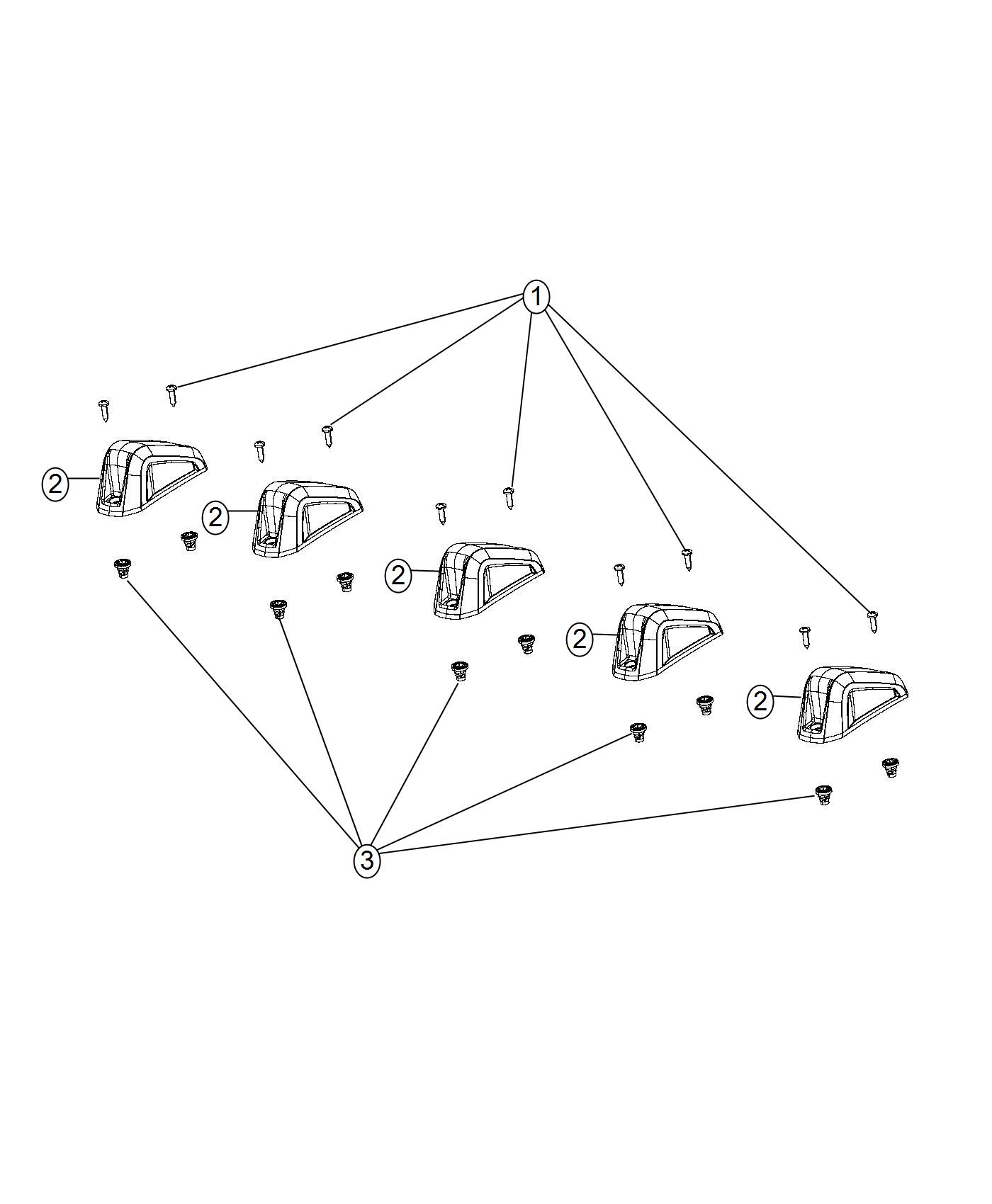 Diagram Lamps, Roof. for your 2023 Ram 2500   