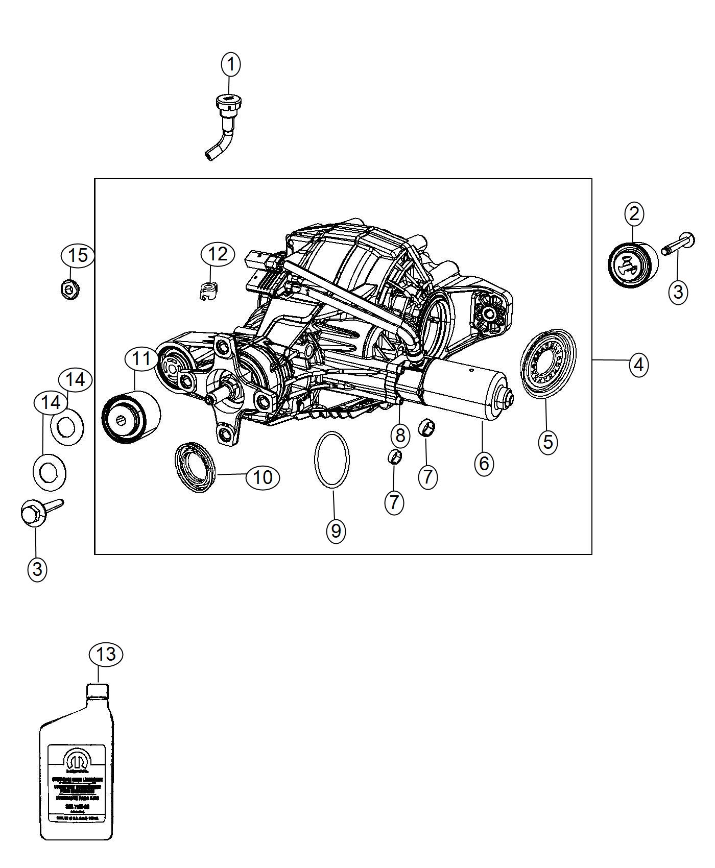 Axle Assembly and Components, With [Elec LTD Slip Differential Rr Axle]. Diagram