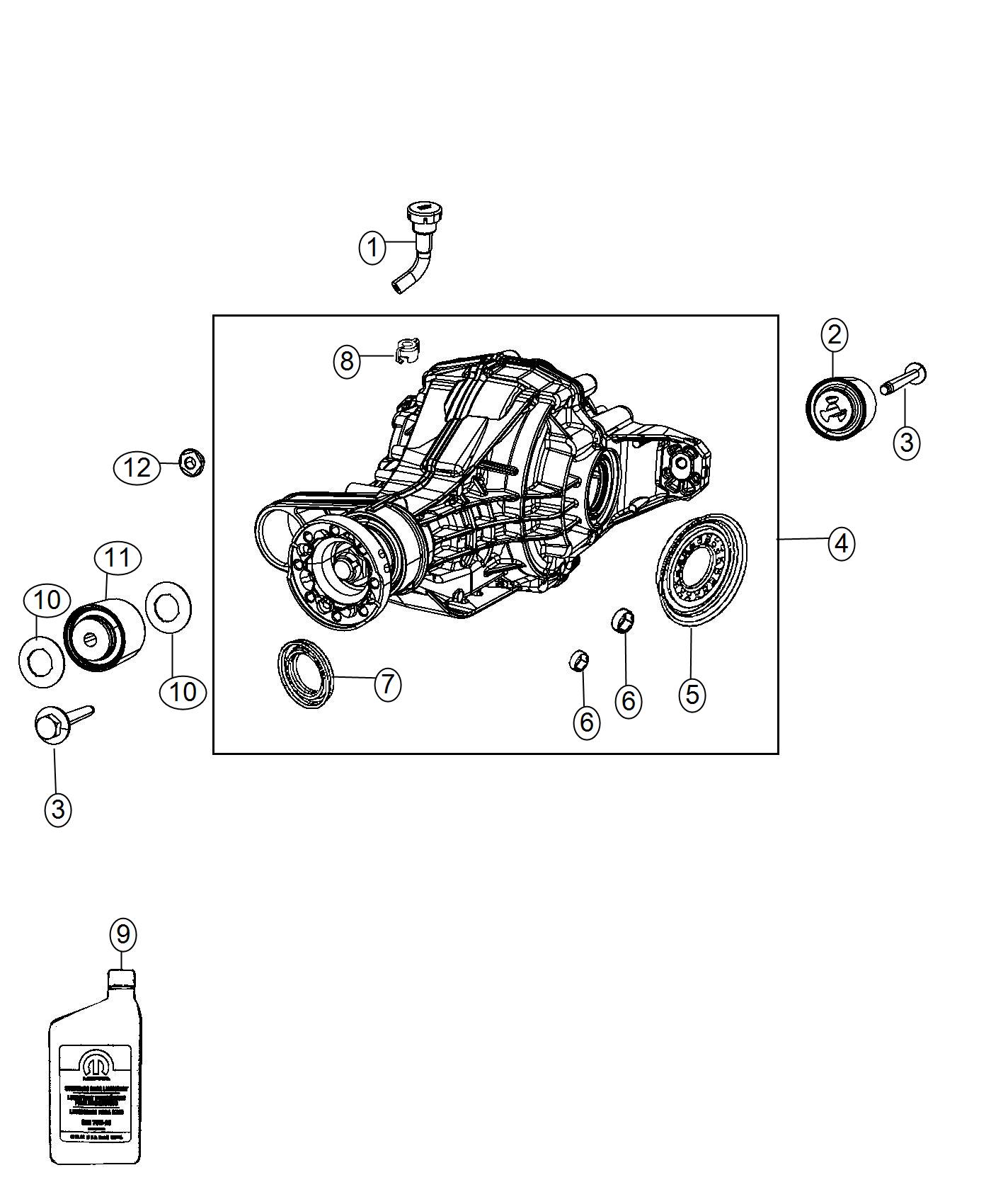 Diagram Axle Assembly and Components. for your Chrysler 300  M