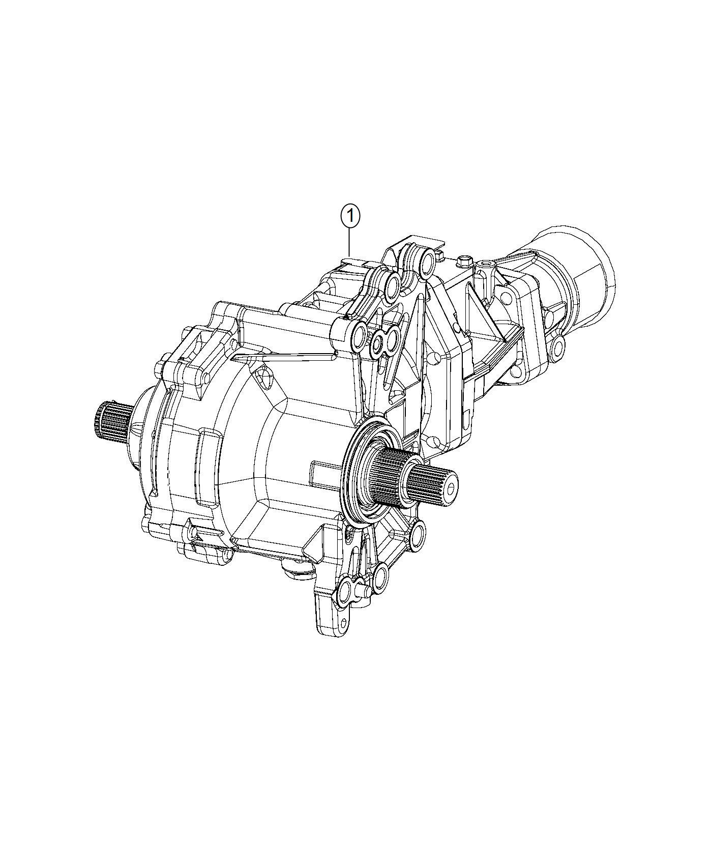 Diagram Power Transfer Unit and Service Parts. for your 2014 Fiat 500L   