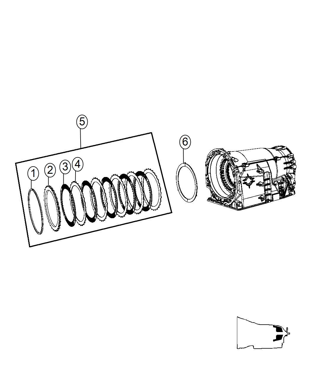 Diagram B3 Clutch Assembly. for your Chrysler