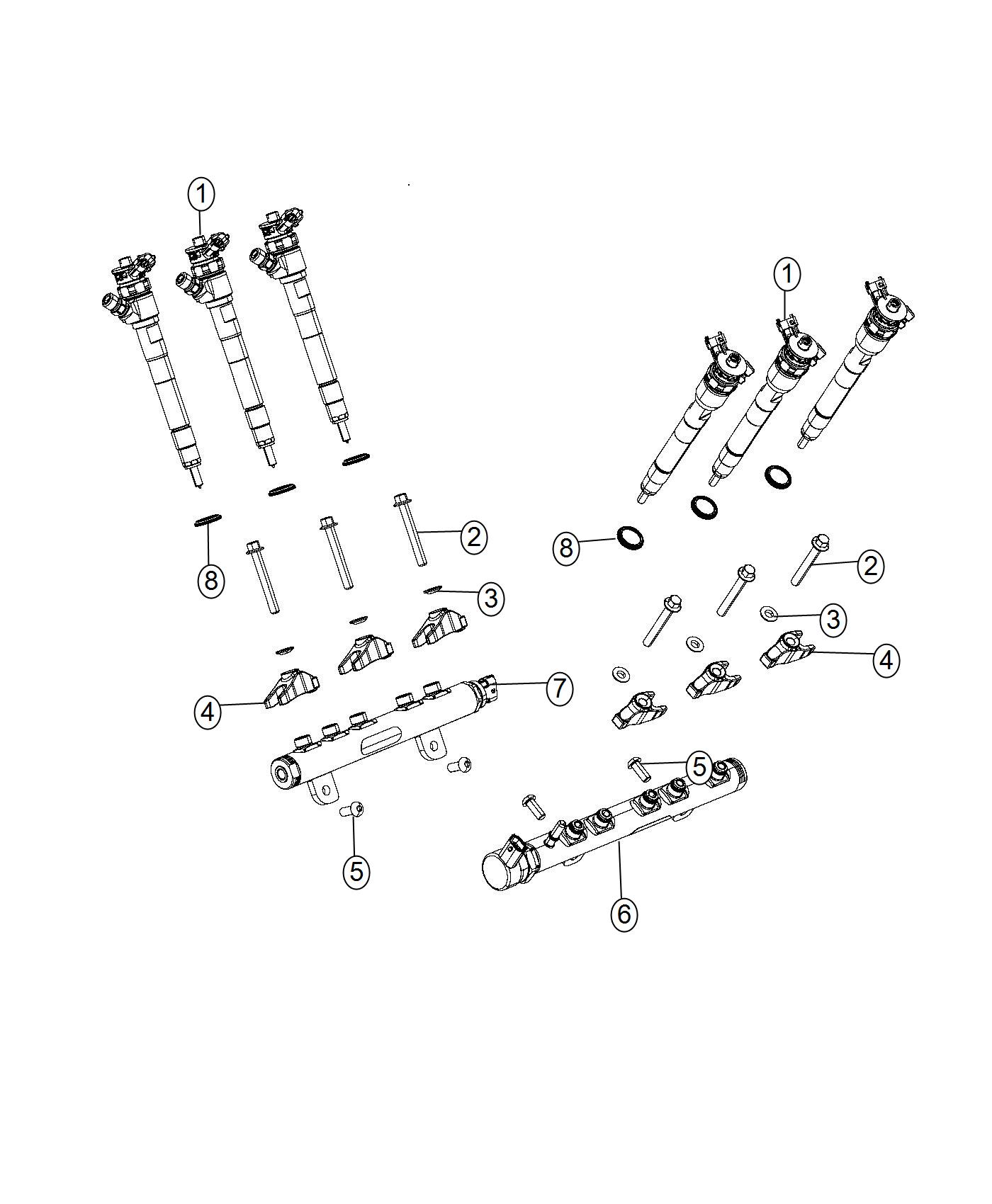 Diagram Fuel Rail. for your 2016 Dodge Charger   