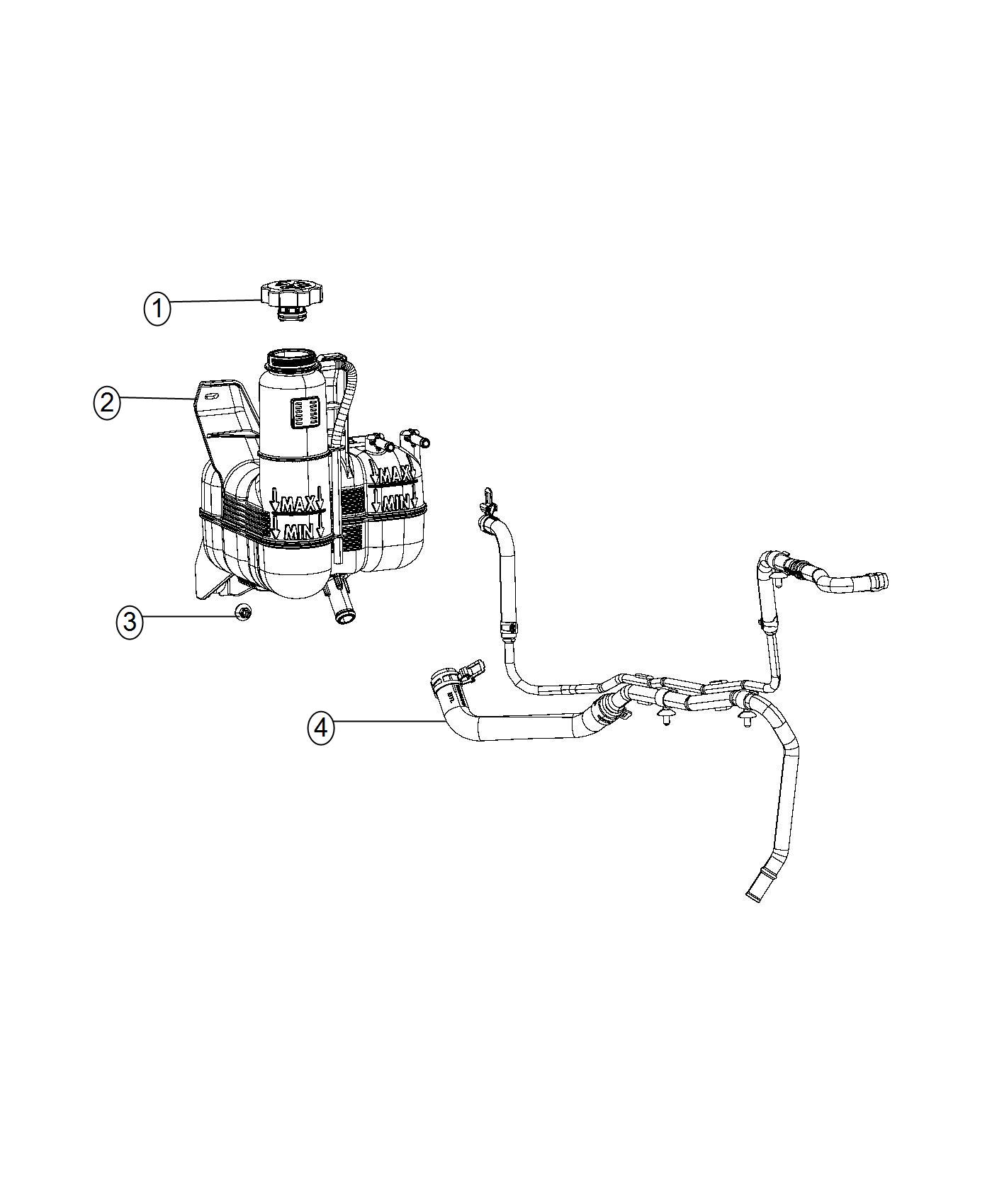 Diagram Coolant Recovery Bottle. for your Ram 2500  