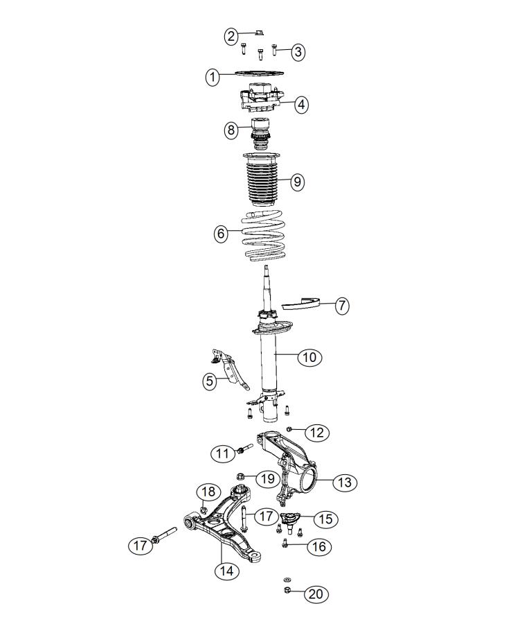 Diagram Suspension. for your 2004 Chrysler 300  M 