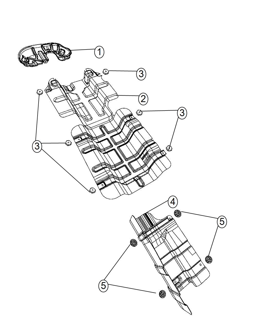 Diagram Exhaust System Heat Shields. for your Chrysler 300  M