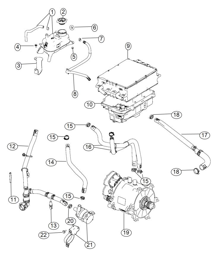 Cooling Power Electric System. Diagram