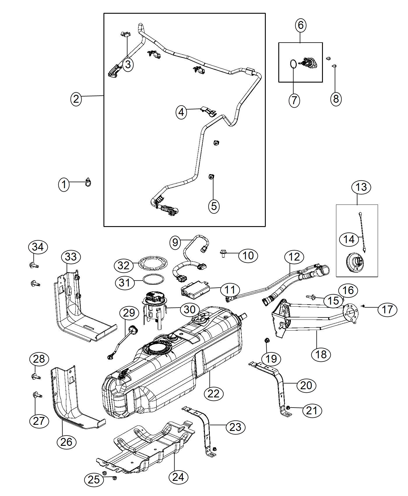 Ram 5500 Harness. Urea tank - 68149308AB | Libertyville IL