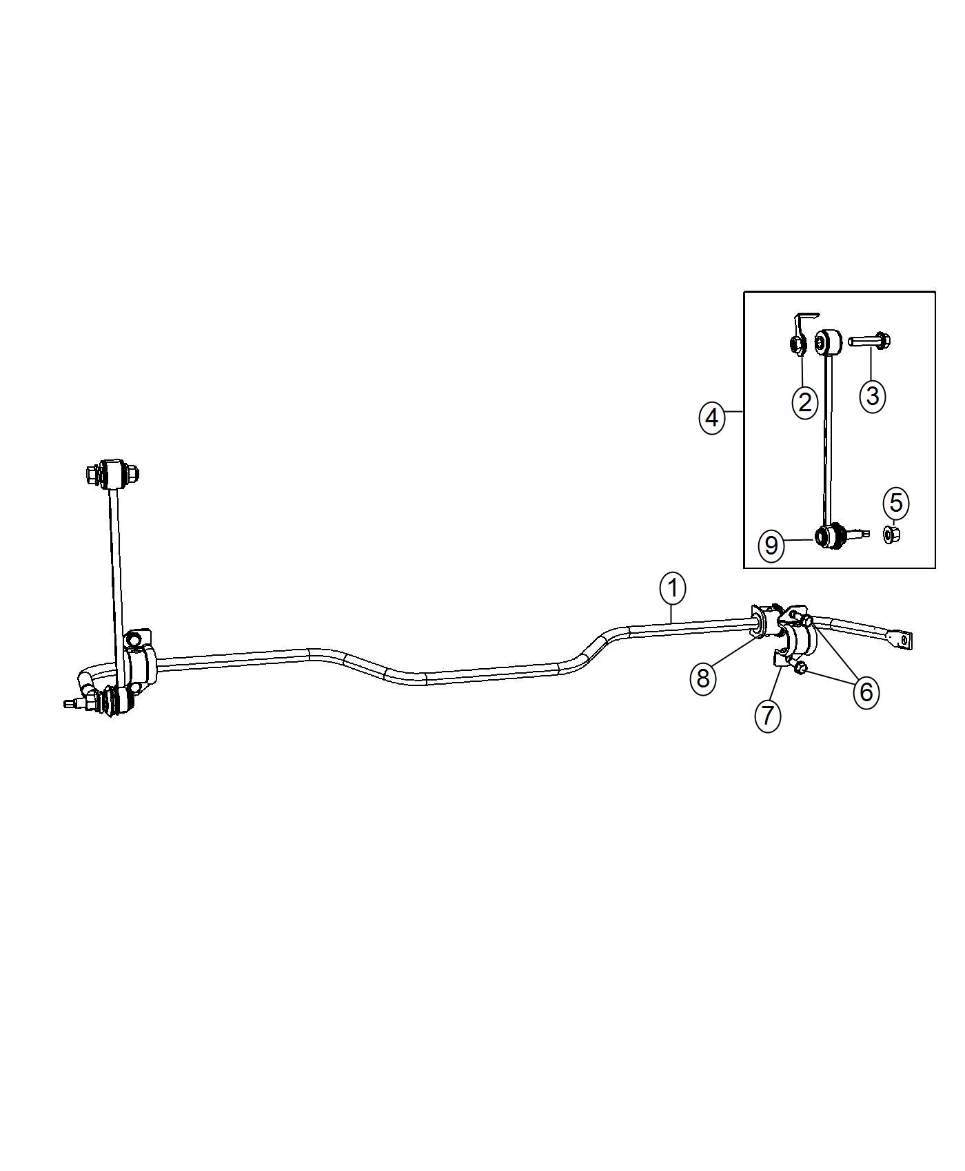 Diagram Stabilizer Bar,Rear. for your 2001 Chrysler 300  M 