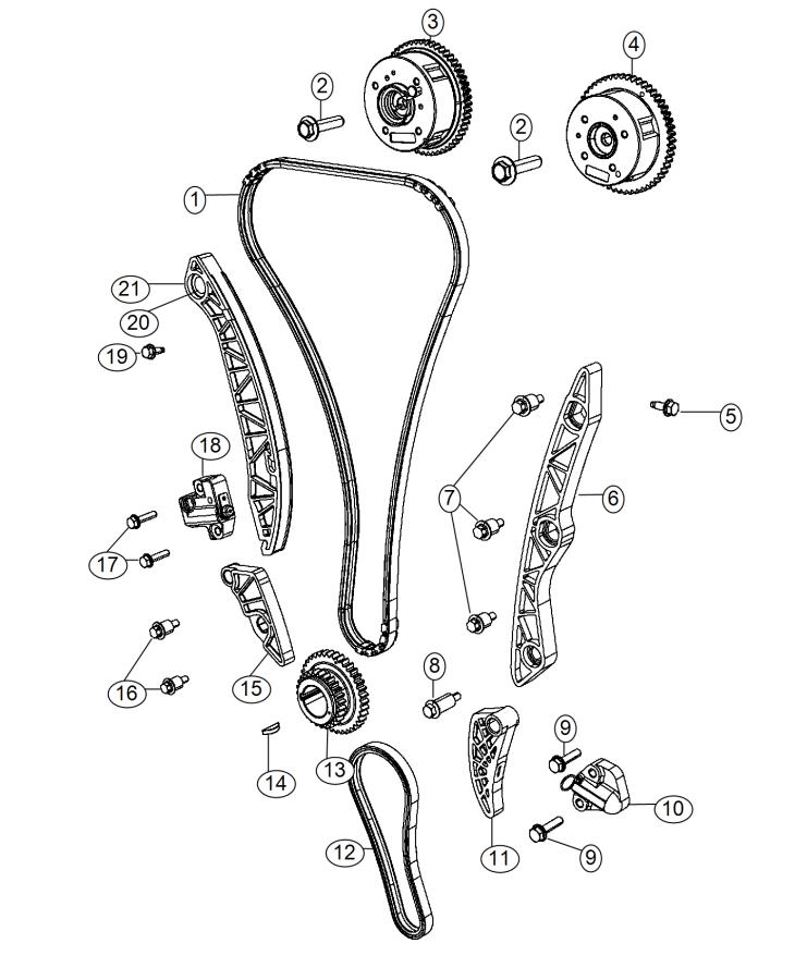 Diagram Timing System 2.0L [2.0L I4 DOHC Engine]. for your Dodge Dart  