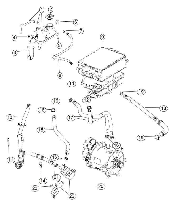 Cooling Power Electric System. Diagram