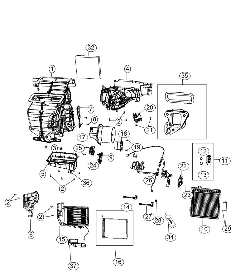 Diagram A/C and Heater Unit. for your 2000 Chrysler 300  M 