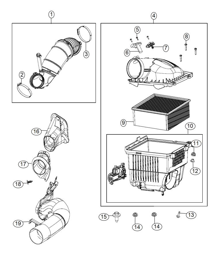 Air cleaner. Diagram