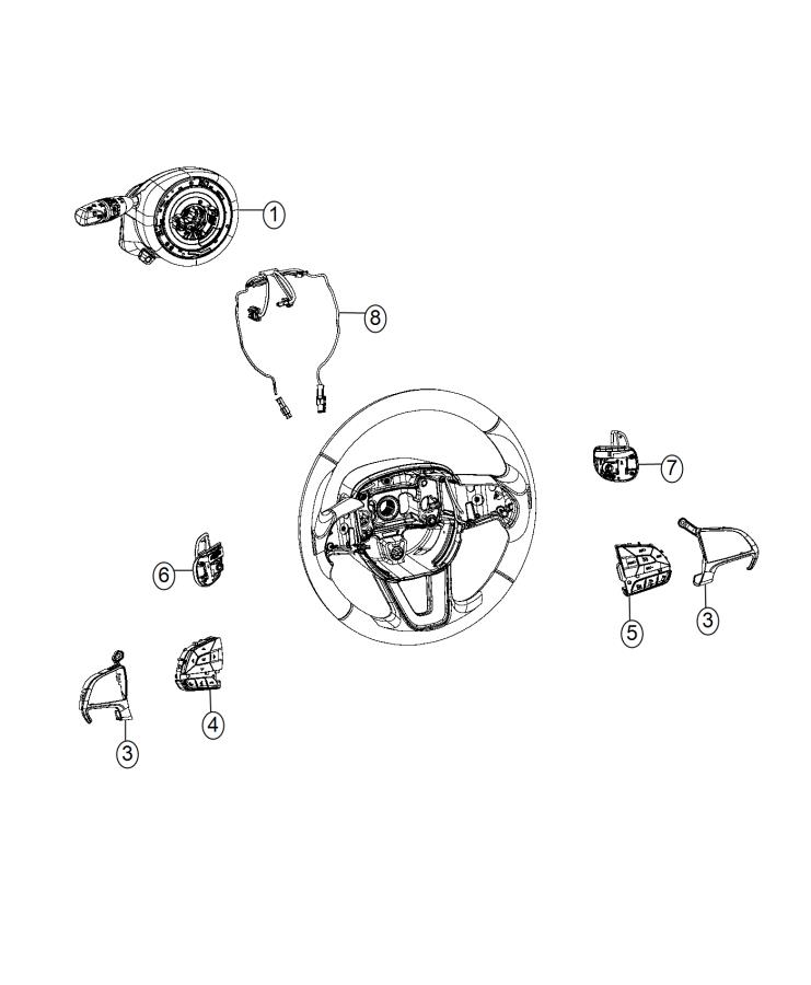 Diagram Switches, Steering Column and Wheel. for your 2010 Dodge Avenger   