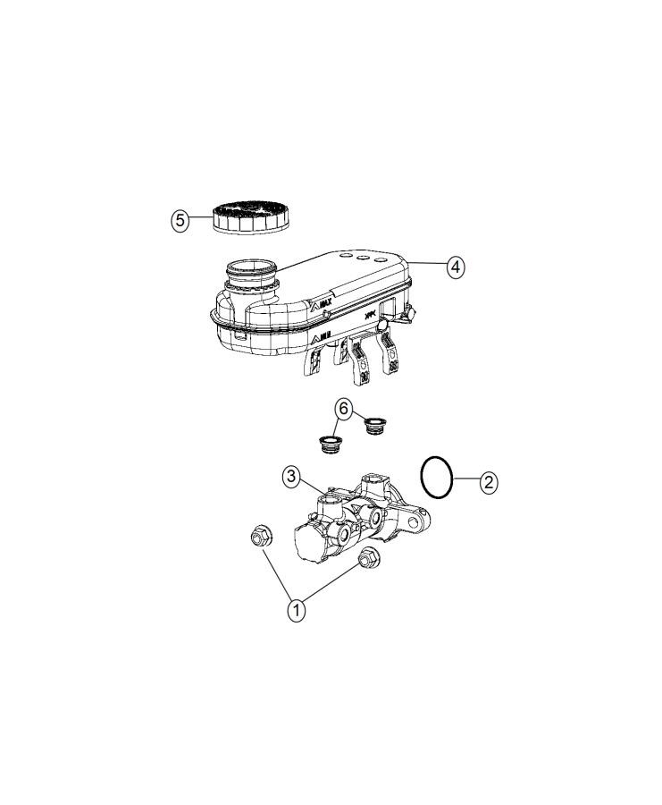 Diagram Master Cylinder. for your 2000 Chrysler 300  M 