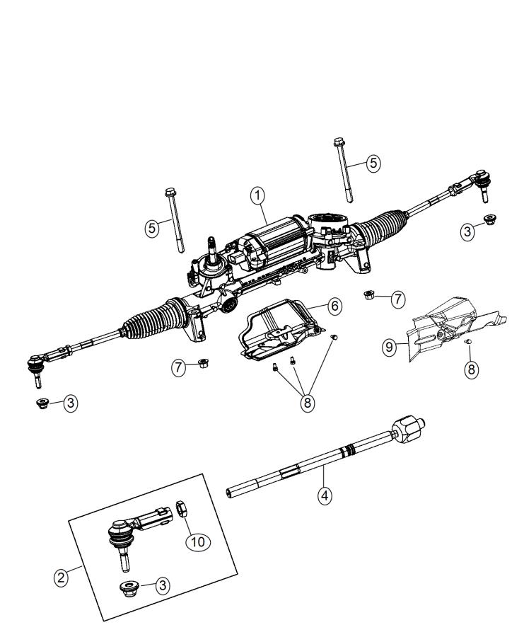 Diagram Gear Rack and Pinion. for your 2015 Chrysler 200   