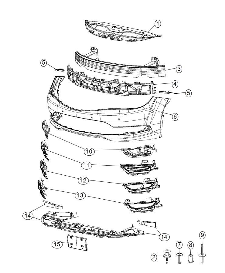 Diagram Fascia, Front. for your Chrysler