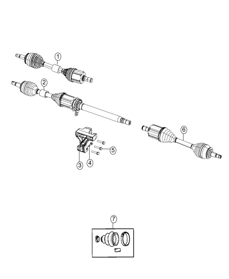 Diagram Shafts, Axle. for your Chrysler 300 M 