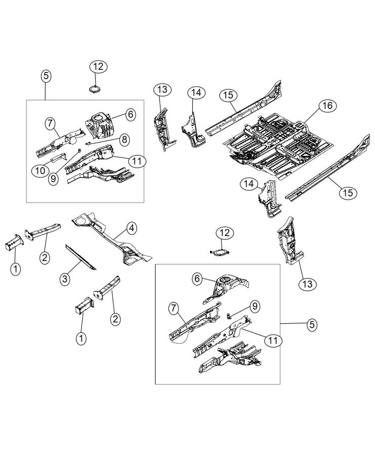 Diagram Floor Pan Front. for your Chrysler