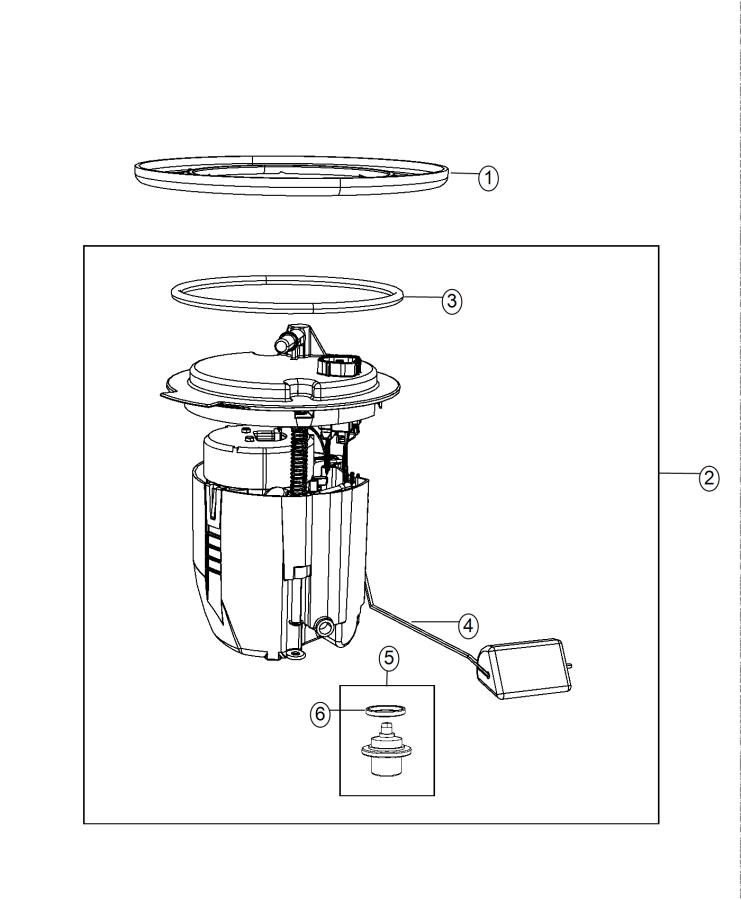 Diagram Fuel Pump Module. for your 2003 Chrysler 300  M 