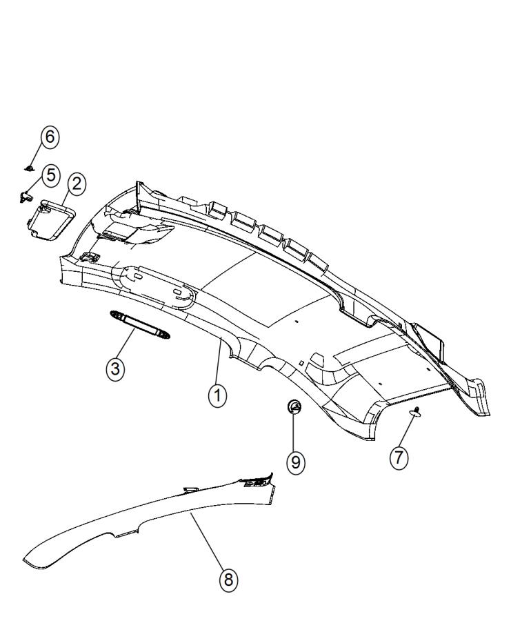 Headliners and Visors. Diagram