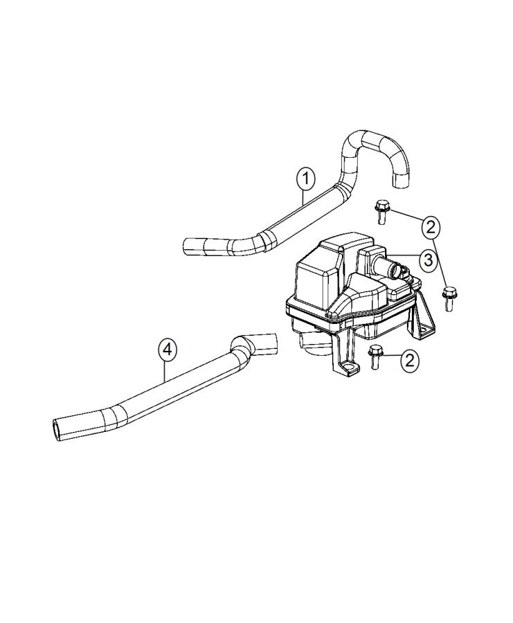 Diagram Crankcase Ventilation 1.4L [1.4L I4 MULTIAIR 16V Engine]. for your Jeep Renegade  