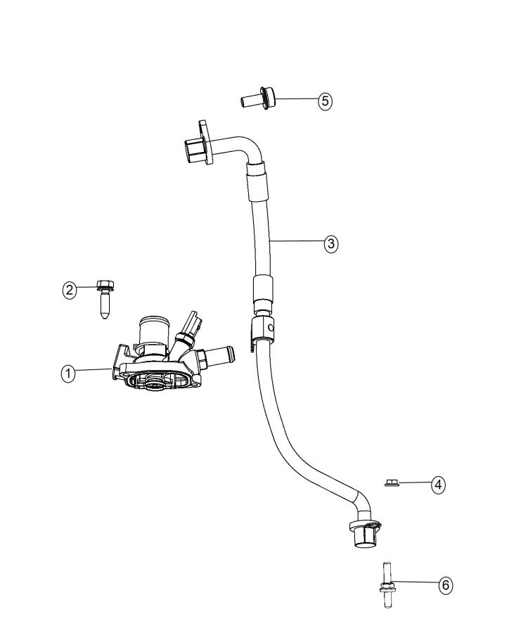 Diagram Thermostat and Related Parts. for your 2002 Chrysler 300  M 