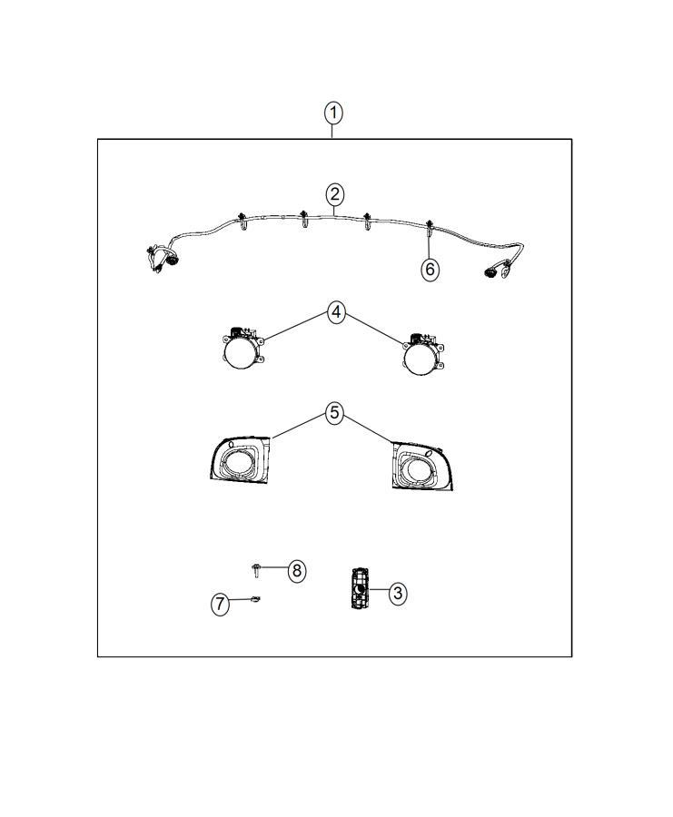 Diagram Light Kit, Fog. for your Fiat