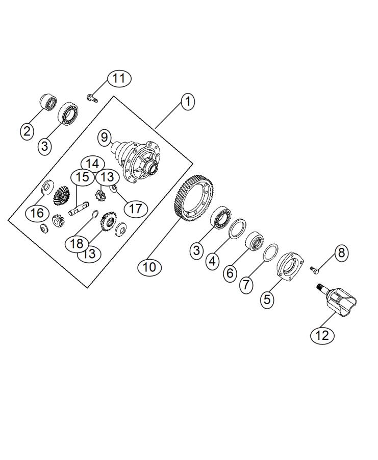 Diagram Differential. for your Fiat 500  