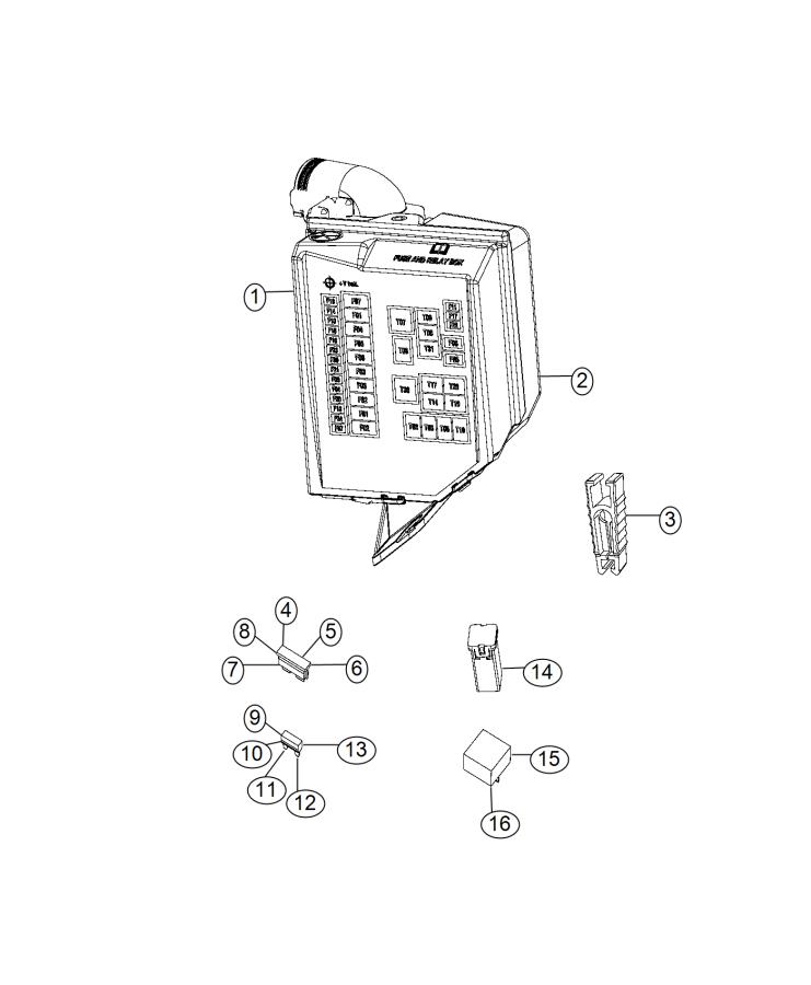 Power Distribution Center. Diagram