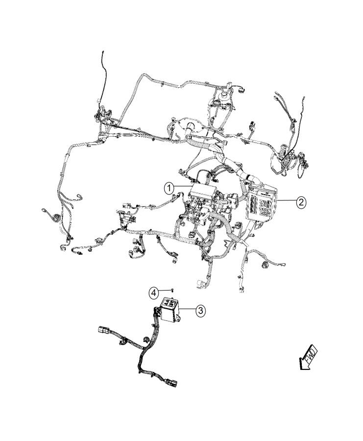 Diagram Power Distribution Center, Power Distribution Module. for your 2015 Fiat 500E   