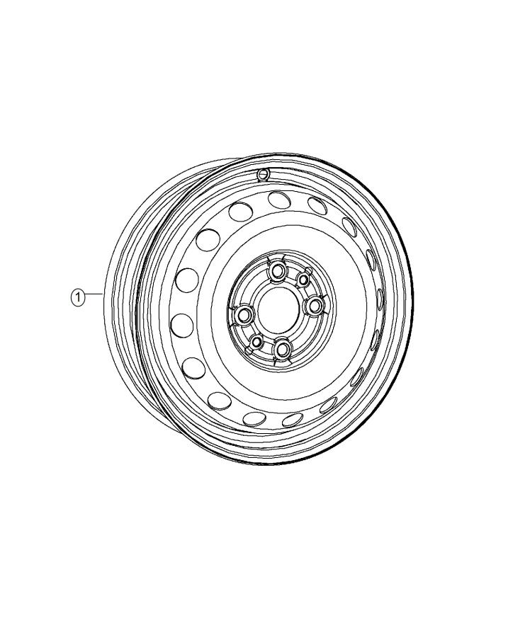 Diagram Spare Tire Stowage. for your 2015 Fiat 500   