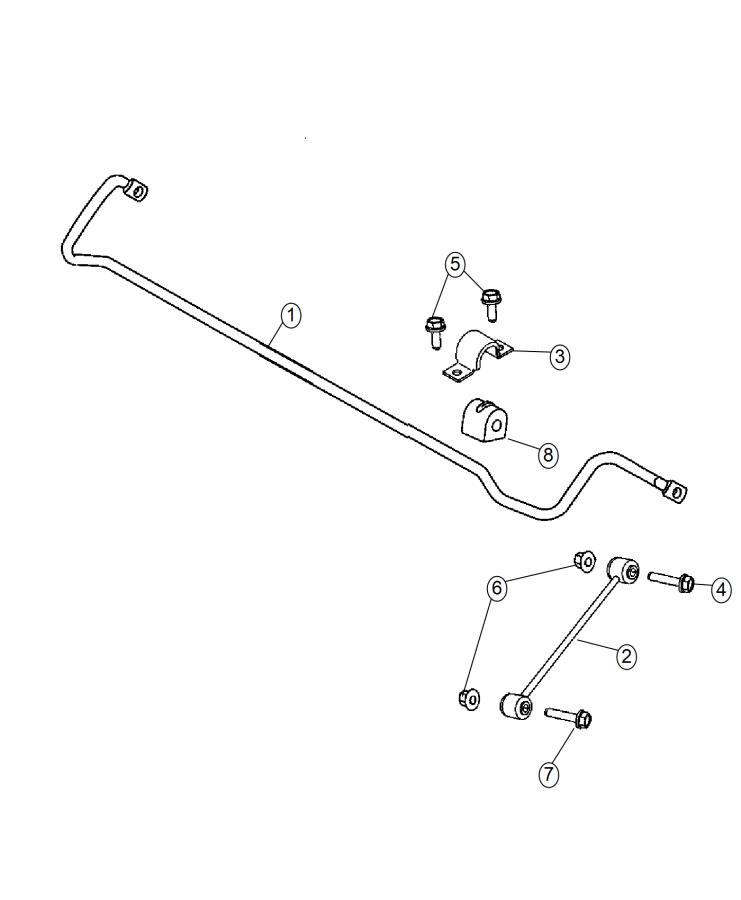 Diagram Stabilizer Bar,Rear. for your 2001 Chrysler 300  M 