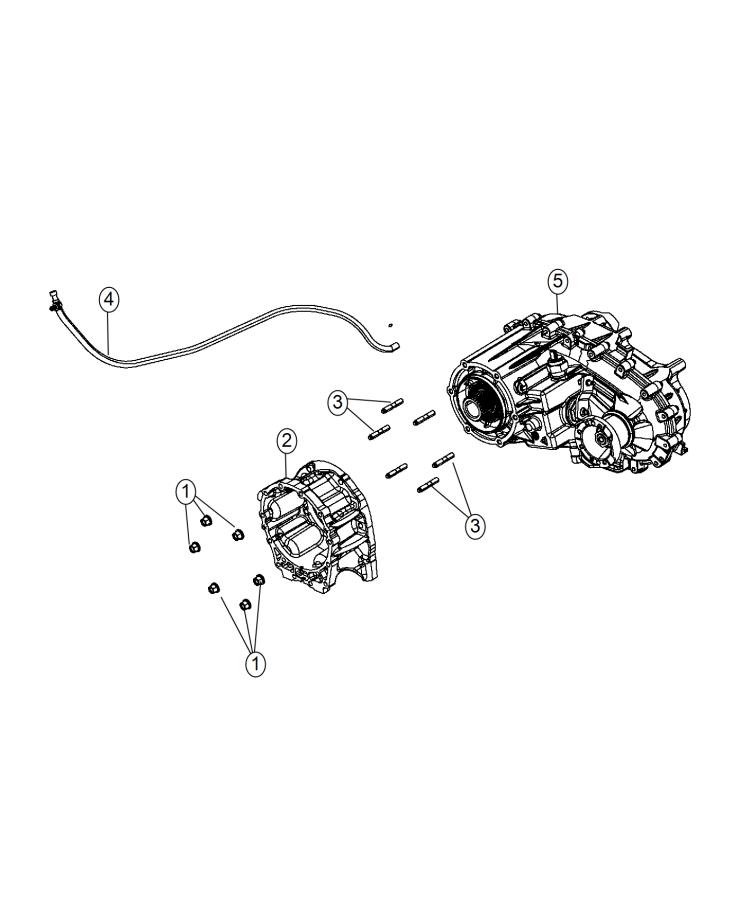 Diagram Transfer Case Mounting. for your Jeep Wrangler  