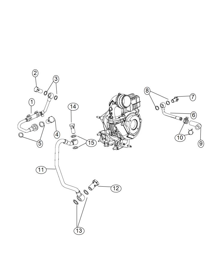 Diagram Turbocharger Cooling System. for your Jeep Grand Cherokee  