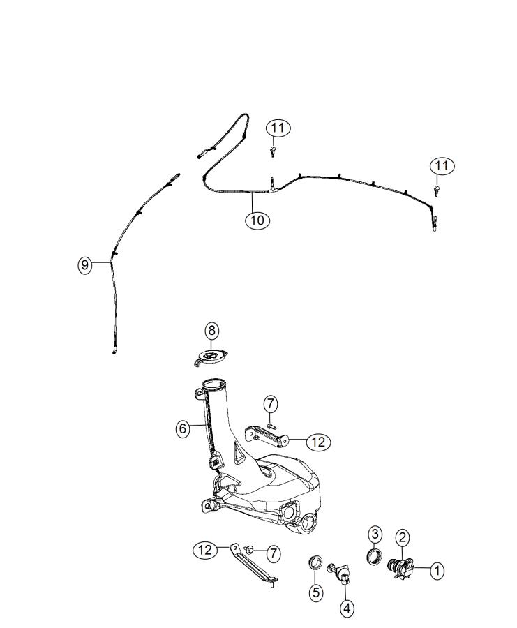 Diagram Front Washer System. for your Dodge Challenger  