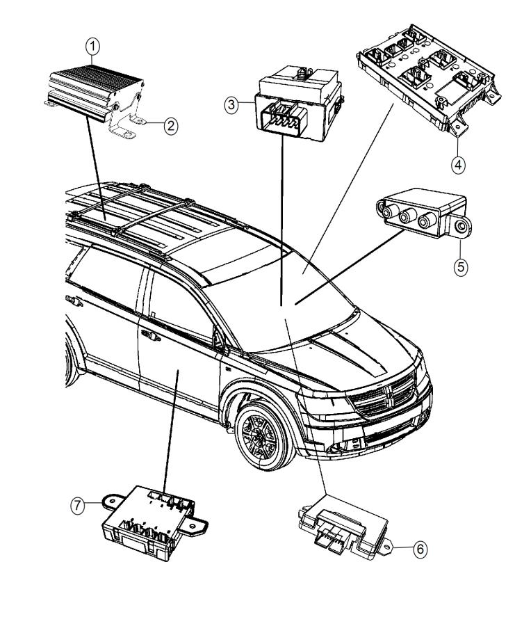 Diagram Modules, Body. for your 2015 Dodge Journey  R/T 