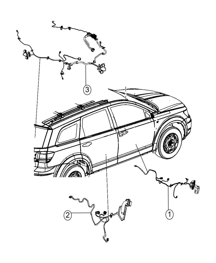 Diagram Wiring Doors and Liftgate. for your Dodge Journey  