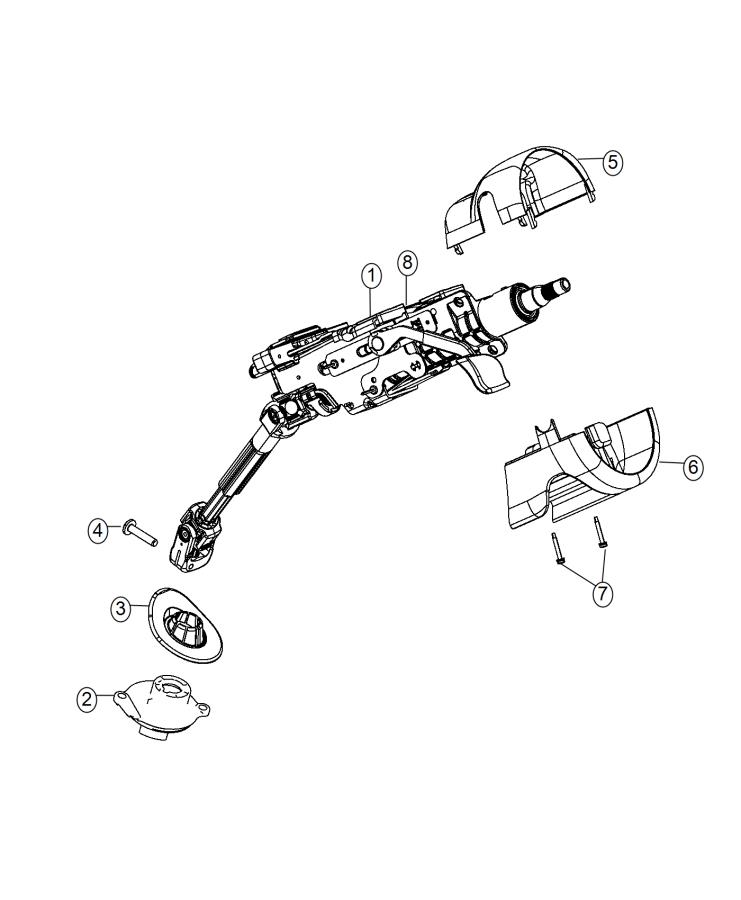 Diagram Steering Column. for your 1999 Chrysler 300  M 