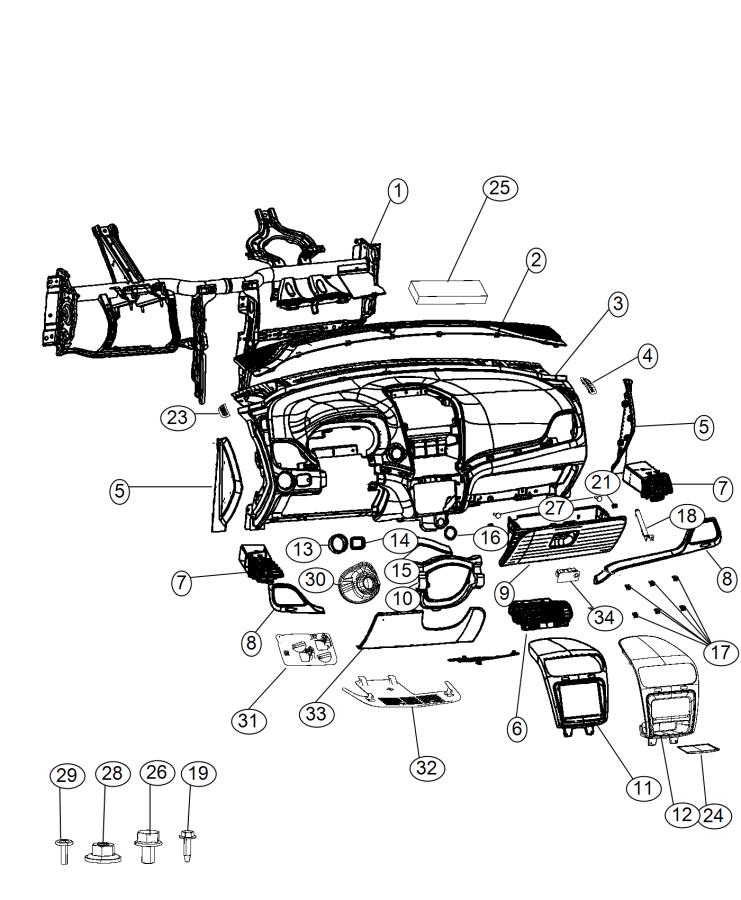 Diagram Instrument Panel. for your 2013 Dodge Charger   