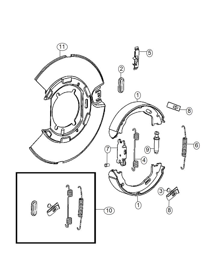Diagram Park Brake Assembly,Rear Disc. for your Dodge