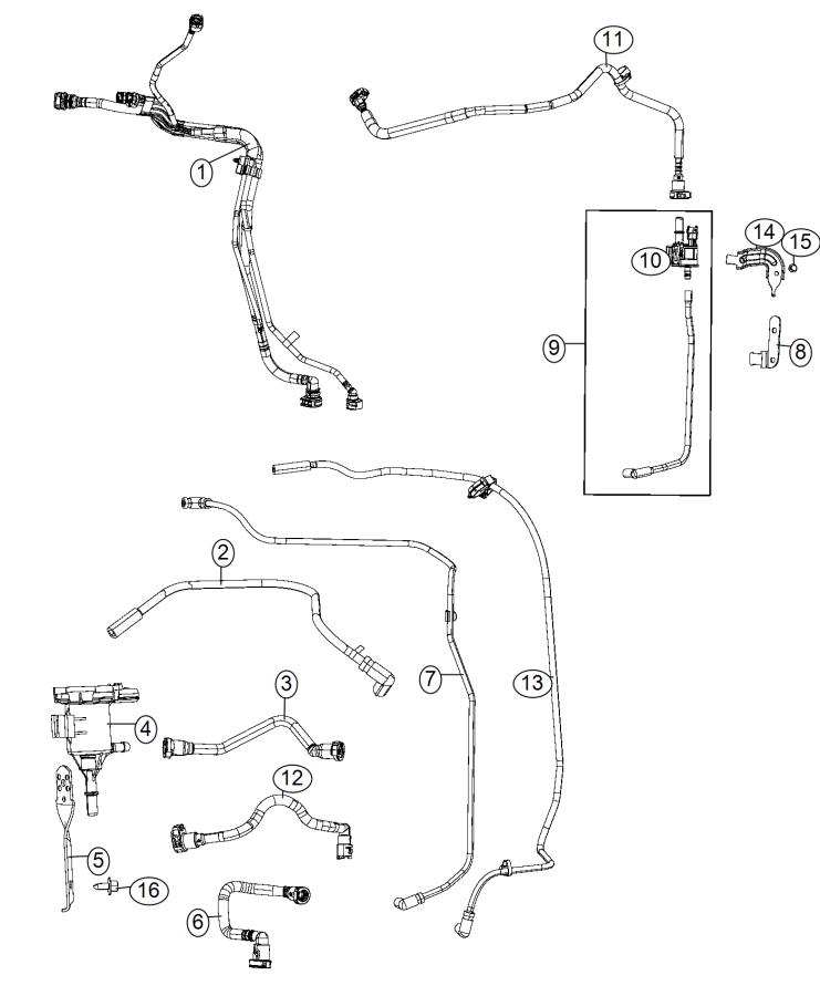 Diagram Vacuum Control Emission Harness. for your Dodge