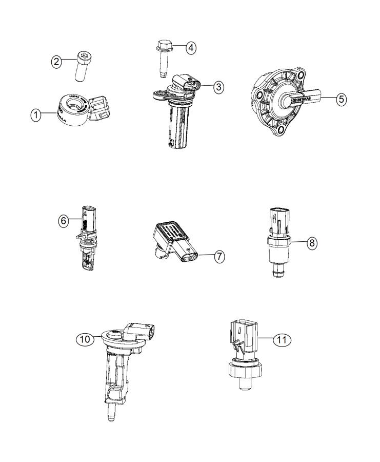 Diagram Sensors, Engine. for your Jeep