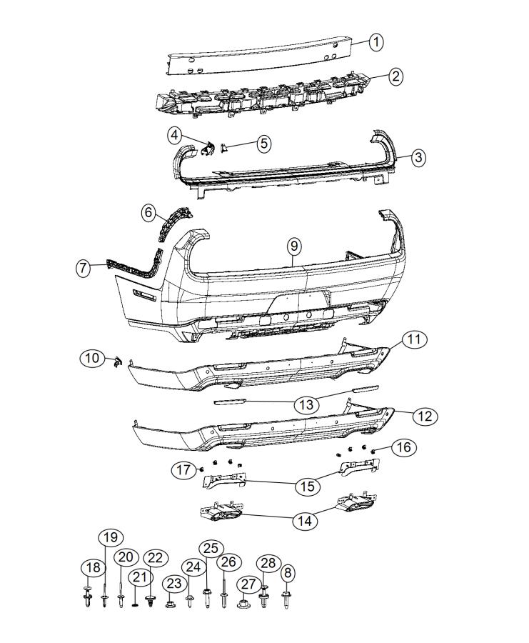 Fascia, Rear. Diagram