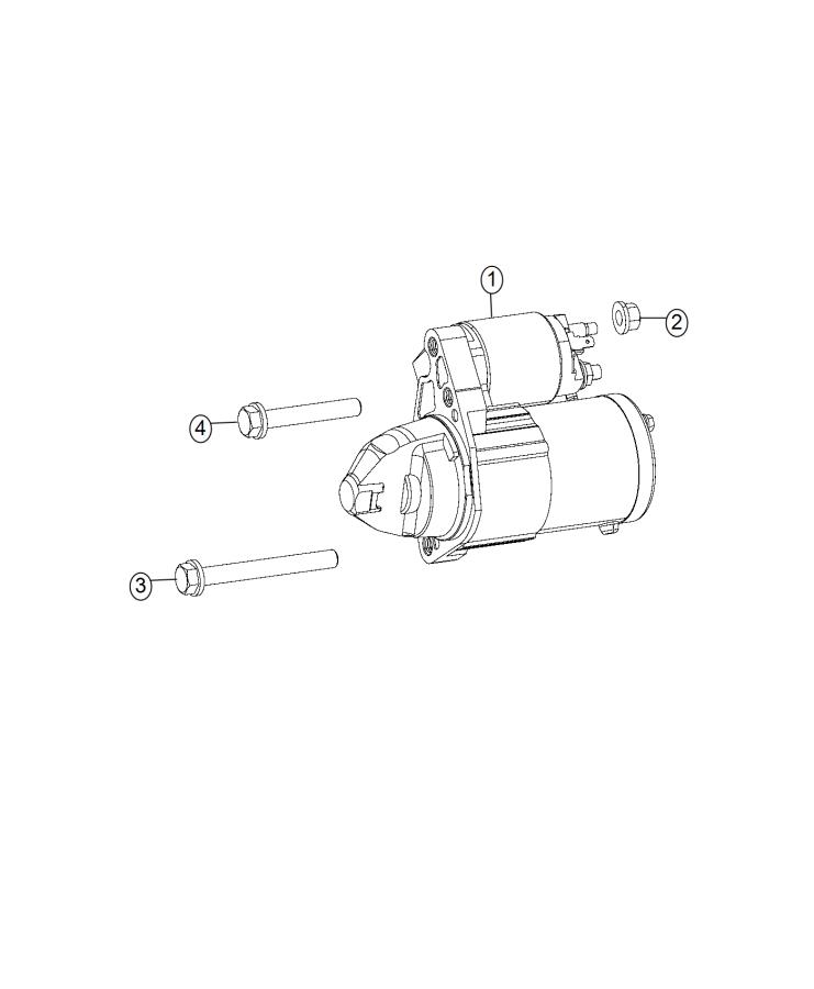 Diagram Starter And Related Parts. for your 2004 Dodge Grand Caravan   