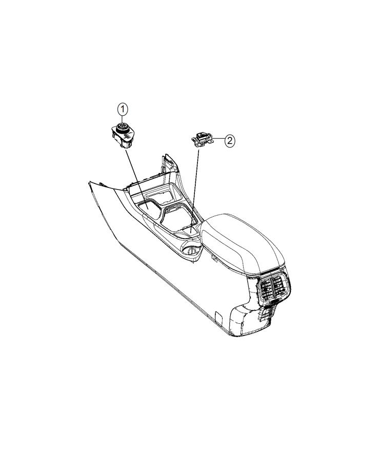 Diagram Switches, Console. for your Jeep Cherokee  