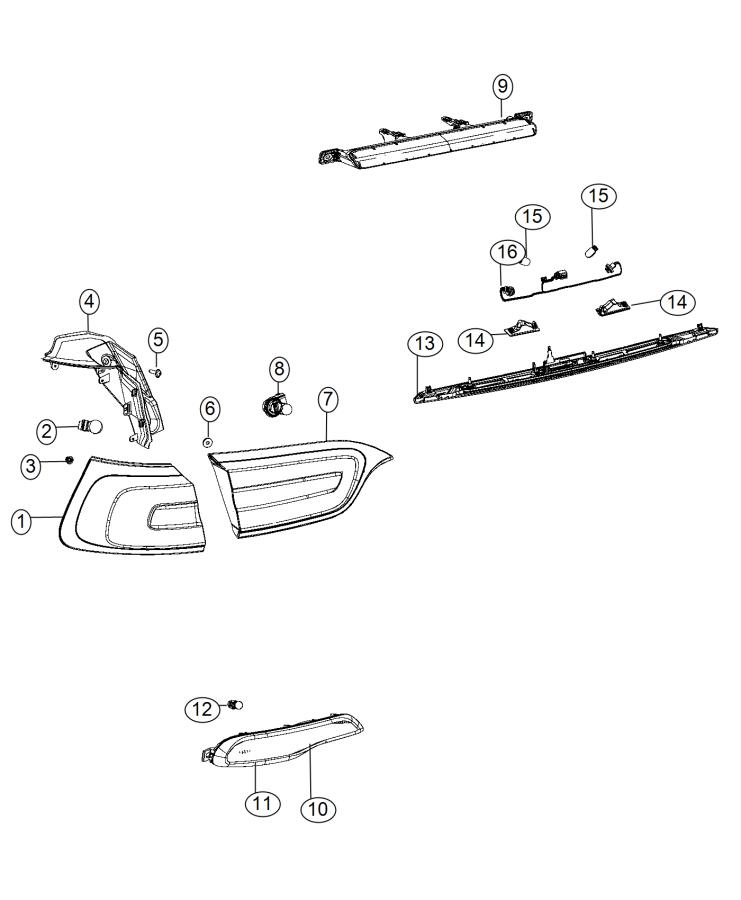 Lamps, Rear. Diagram