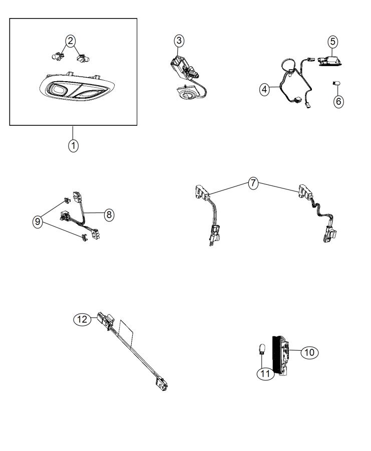 Diagram Lamps, Interior. for your 2000 Chrysler 300  M 