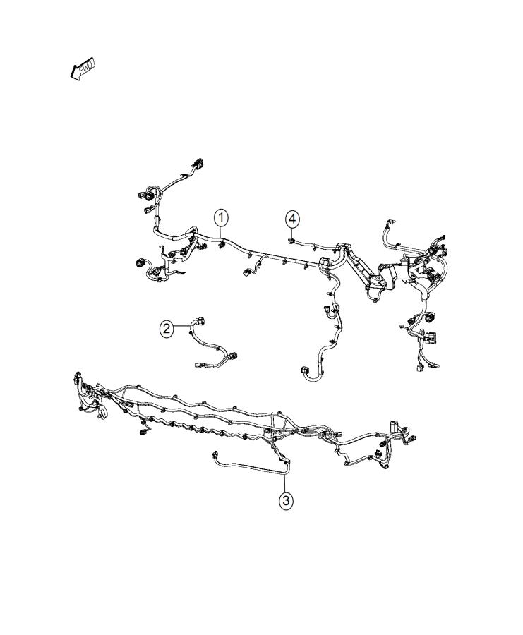 Diagram Wiring, Front End. for your Jeep